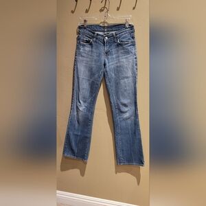 Light blue, boot cut jeans